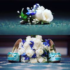 White with Accents of Blue