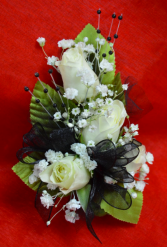 White and Black Corsage- 12D 
