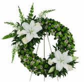 White and chartreuse wreath  Wreath 