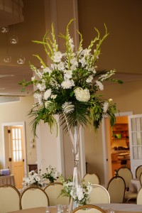 White and Green Vase on Vase