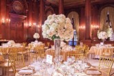 White and light pink Tall centerpiece 