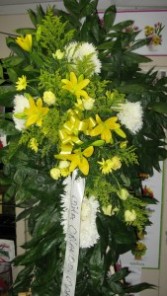 White and Yellow Cross 