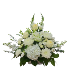 White Basket Roses & Lily