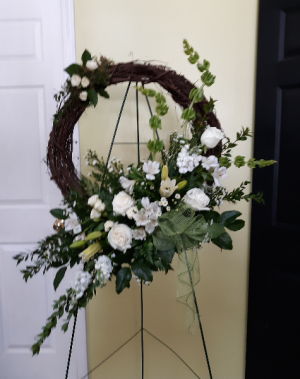 White beauty grapevine wreath grape vine wreath