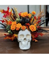 White Bone Head Seasonal Arrangement