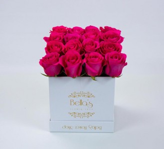 White Box Pink Roses