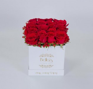 White Box Red Roses