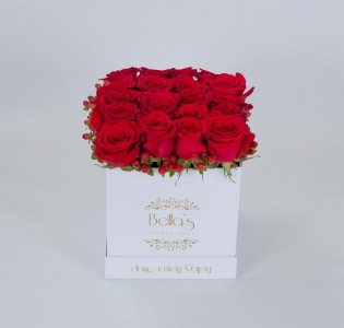 White Box Red Roses 