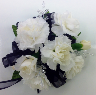 carnation wrist corsage