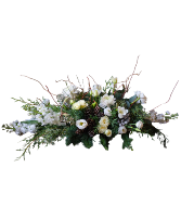 White Christmas Centerpiece Hostess Gift in Owensboro, Kentucky | Ivy Trellis Floral