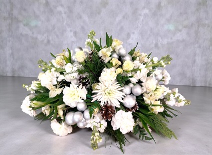 White Christmas Luxe Centerpiece 