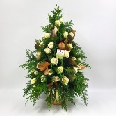 White Christmas Tiny Tree Christmas arrangement