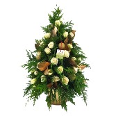 Golden Winter ChristmasTree Christmas arrangement