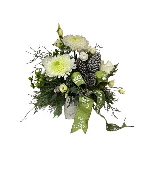 White Christmas Winter Mix of Fresh Florals