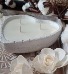 White Clay Heart Candle Gift Shop