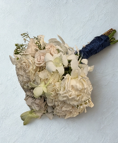 White Cloud Hand Held Prom Bouquet 