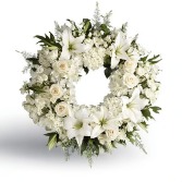 White Comfort Wreath 