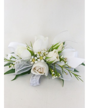 White Corsage Prom Flowers