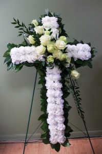 White Cross Easel