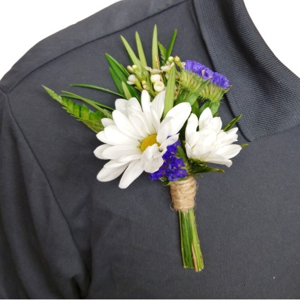White Daisies Boutonniere Floral