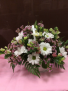 White Daisy Basket Arrangement 