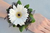 WHITE Daisy Prom  Corsage Prom Flowers