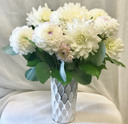 White Dandy Dahlia Fresh Floral Design