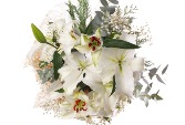 White Delight Wrapped Bouquet