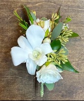 Double White Knight  Boutonniere