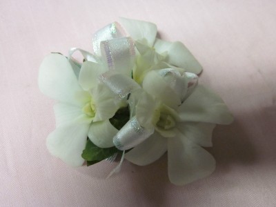 White Dendrobium Orchid Corsage, $25.00 