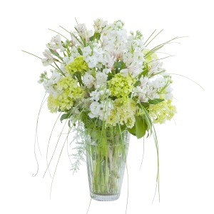 White Elegance Vase - Standard Arrangement