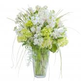 White Elegance Vase Flower Arrangement