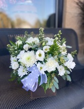 White Elegant Box Arrangement 