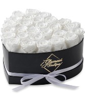 White Eternal Rose Box 