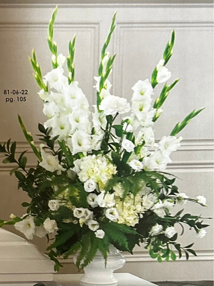 White Floral -vase Vase Arrangement