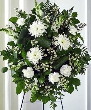 White Floral Standing  sympathy 