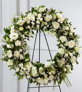 White Funeral Wreath Funeral Flowers