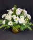 White & Gold Winter Glow Fresh arrangement