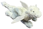 White & Gray Dragon Plush