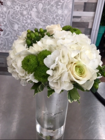 White & Green Bridal Bouquet Bridal Bouquet 