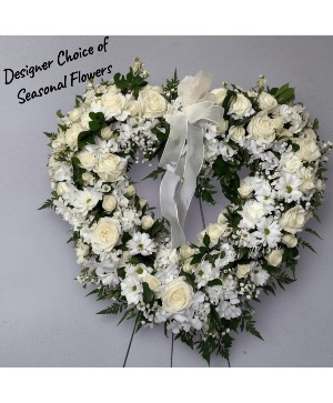 White Heart Wreath Wreath