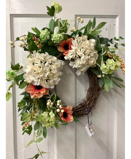 White Hydrangea Wreath Wreath