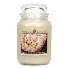 White Icing Cinnamon Roll candle gift