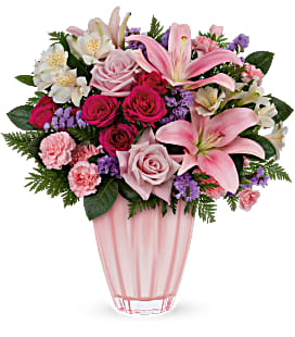 White, Lavender, And Pinks Arrangement