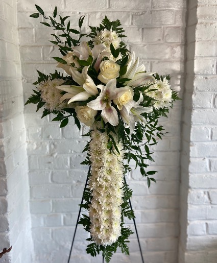 White lily cross  Funeral 