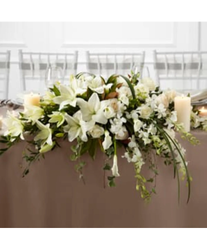 White Linen Arrangement 