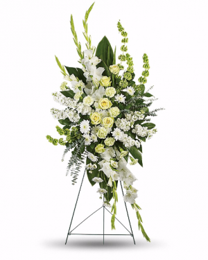 White Magnificance Standing Spray in Riverside, CA | RIVERSIDE BOUQUET FLORIST White Magnificance Standing Spray in Riverside, CA | RIVERSIDE BOUQUET FLORIST