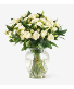 White Mini Roses Vase white spray roses filler flower will vary 