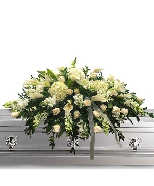 White Mix Casket Spray Casket Spray