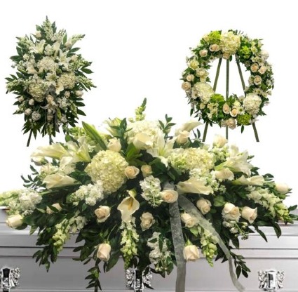 White Mixed 3 Piece Sympathy Set 